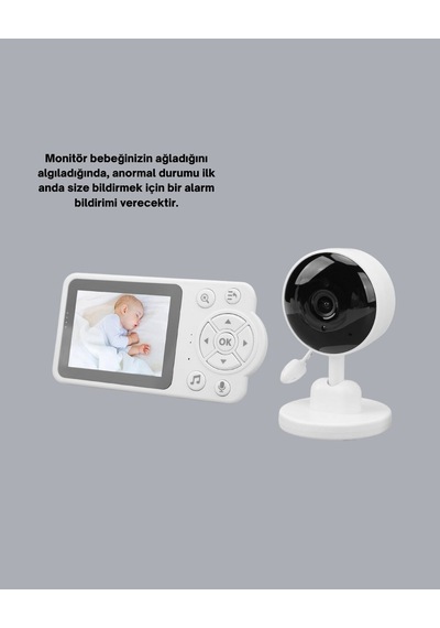 Sesli Ve Görüntülü Bebek Kamerası Sıcaklık Takipli Mh-hs1781-5955 Diğer