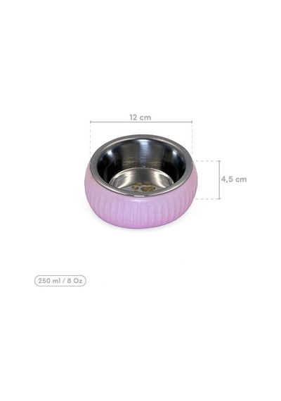Dodes Mikopet Organik Seramik Mama Kabı Pembe