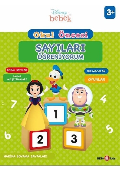Disney Eğitsel Okul Öncesi Sayıları Öğreniyorum 3+Yaş- Beta Kids