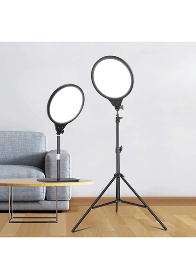 Freewolf 10 İnç Ring Light 3 Modlu Tripod Youtuber Tiktok Çekim Işıklı Telefon Tutucu Influencer