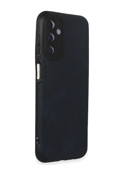 Uray Store Samsung Galaxy Uyumlu  M14 5g Kılıf Loop Deri Silikon - Lacivert