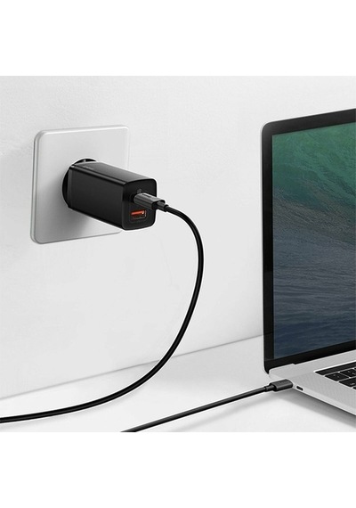Baseus Gan2 Lite 65W Hızlı Şarj Aleti PD Quick Charging CCGAN2L-B01