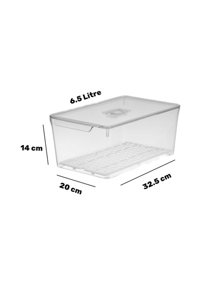 2 Adet Xxl Boy Buzdolabı İçi Düzenleyici Seti Şeffaf Buzdolabı Organizeri Saklama Kabı - 756524218 Diğer