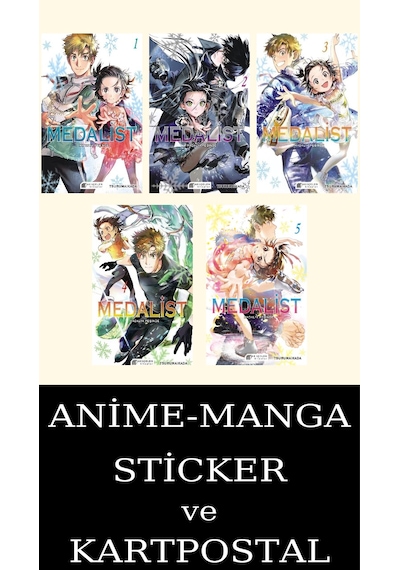 Medalist 1-2-3-4-5 Manga Seti 5 Kitap / Anime-manga Sticker Ve Kartpostal
