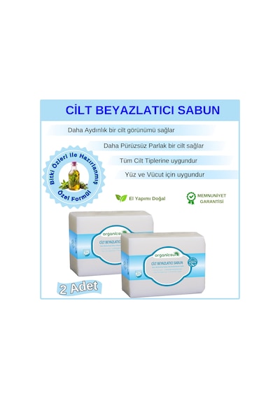 Organicsun Doğal Cilt Beyazlatıcı Sabun 2 x 140 G