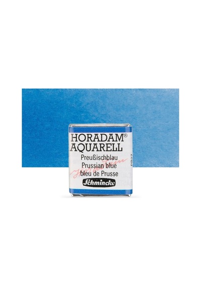 Schmincke Horadam Aquarell Artist Sulu Boya Prussian Blue Yarım Tablet