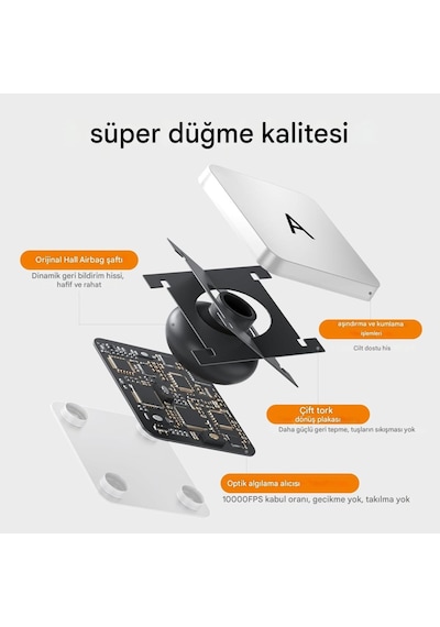 Apple Uyumlu iPad  Pro 11inç M4 2024 1/2/3/4.nesil Klavyeli Kılıf Magic Keyboard Touchpad Aydınlatmalı Klavye Kılıf