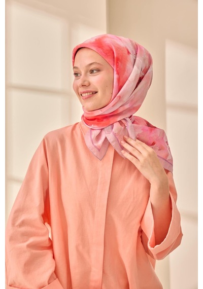 Silk Home Olinda İpek Eşarp 47004-22 Lila, Bordo, Kırmızı, Pembe