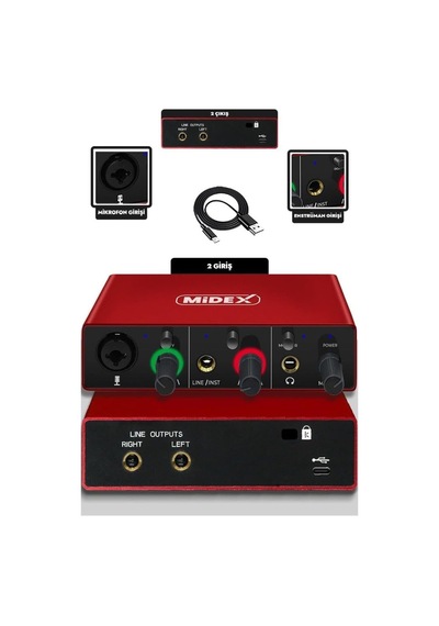 Cx1-c Mikrofon Glx-500 Ses Kartı + Stand Pop Filtre Set
