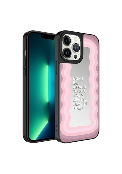 Apple Uyumlu iPhone 13 Pro Max Kılıf Aynalı Desenli Kamera Korumalı Parlak Zore Mirror Kılıf