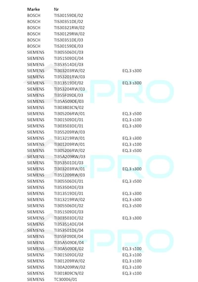 Siemens Bosch Uyumlu 3 Eq3 S100 S300 S300 S500 Kahve Makinesi İçin Demle