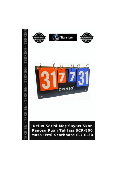 Delux Serisi Maç Sayacı Skor Panosu Puan Tahtası Scr-800 Masa Üstü Scorboard 0-7 0-30