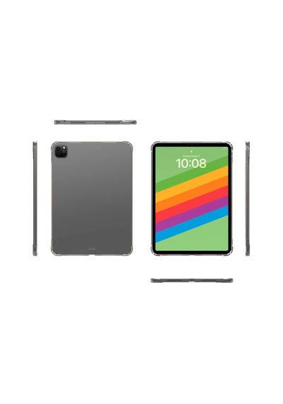 Apple Uyumlu iPad Pro 11 2024 Mwr83tu/a Kılıf Redclick Tablet Nitro Anti Shock Silikon Kapak