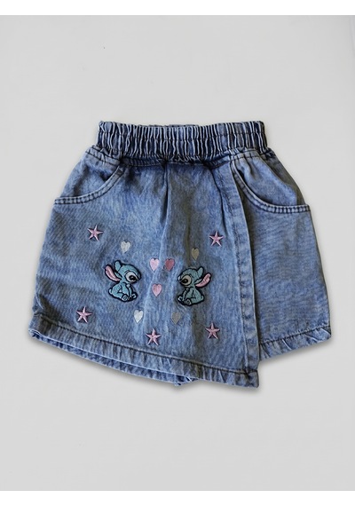 İncilay Kids Kız Çocuk Stitch Baskılı Şortlu Takım Pembe İncilay Kids Kız Çocuk Stitch Baskılı Şortlu Takım Pembe