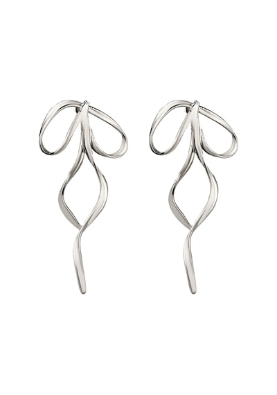 Silver Fiyonk Küpe Gümüş