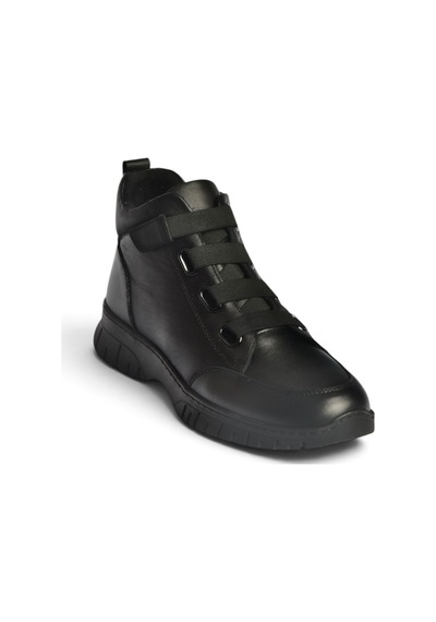Fox Shoes Z555560903 Siyah Hakiki Deri Comfort Ortopedik Taban Kadın Bot