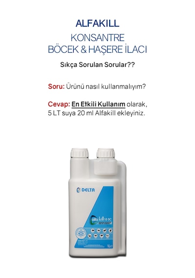 Alfakill 15 Sc 1 Litre Konsantre Ve Haşere