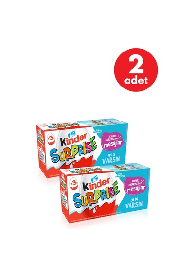 Kinder Sürpriz Yumurta Çikolata 20 Gr 3'lü-2-adet