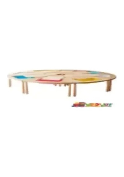 Wood&joy 8 Dilimli Üçgen Etkinlik Masası 8 Kişilik -200 Cm