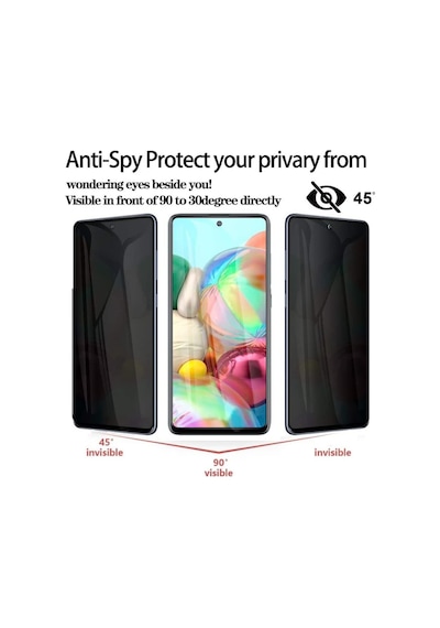 Xiaomi Redmi 9A Ekran Koruyucu Tam Kaplayan Privacy Hayalet Cam Istemiyorum