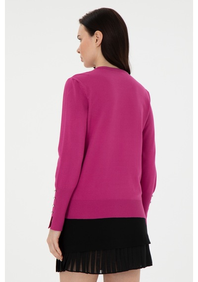 Pierre Cardin Kadın Fuşya Kazak /triko 50290566-vr023 Fuşya
