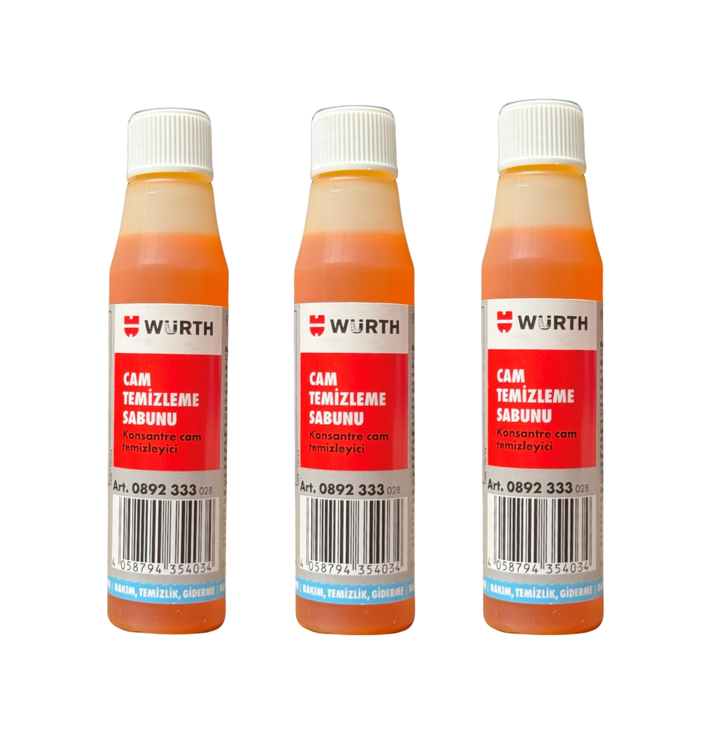 Würth Konsantre Cam Suyu Kir Ve Leke  32 Ml 3 Lü Set
