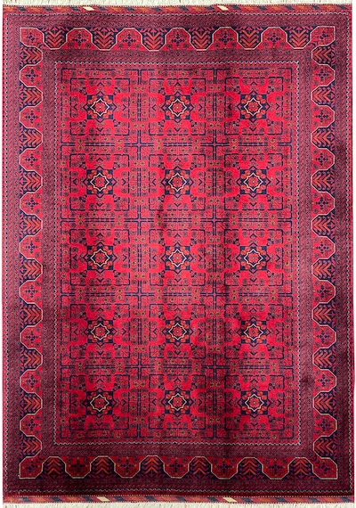 El Dokuma Afgan Biljik 100% Yün Kök Boya Elsanat Eserı Bordo