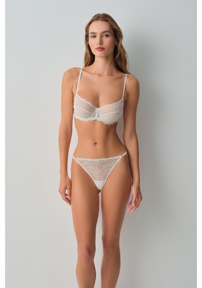 Suwen Bride Dantelli Brazilian String Külot Wsl10210199036 Ekru