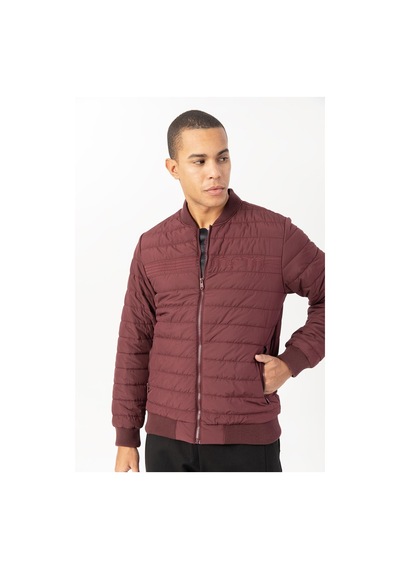 Maraton Sportswear Regular Erkek Hakim Yaka Takma Kol Outdoor Bordo Mont 21741-bordo Bordo
