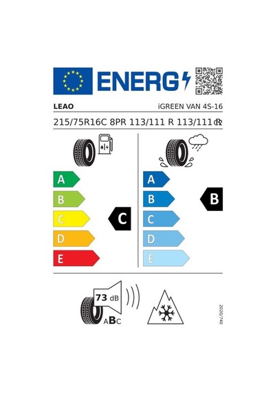 Leao 215/75R16C 113/111R Igreen Van 4S Dört Mevsim Lastiği  - 2026