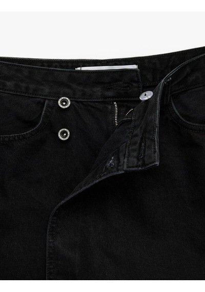 Koton Denim Mini Siyah Kadın Şort 6sal40001md