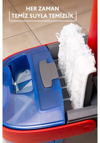 Vileda H2pro %100 Kirli ve Temiz Suyu Ayıran Temizlik Seti & Mikrofiber Mop
