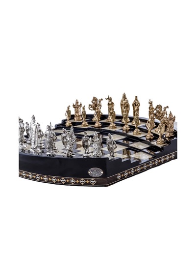 Arena 3d Chess Board Black Big Size | Metal Figürlü