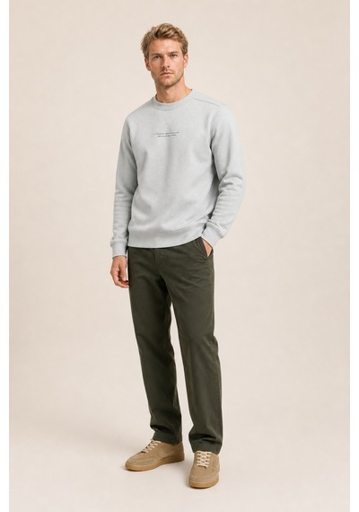 Redline Clavin Erkek Regular Fit Yeni Sezon Pamuklu Sweatshirt Gri