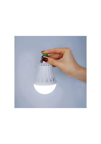 9 Watt Şarjlı Led Ampul Seyyar Askı Aparatlı Ampul 4 Adet Beyaz