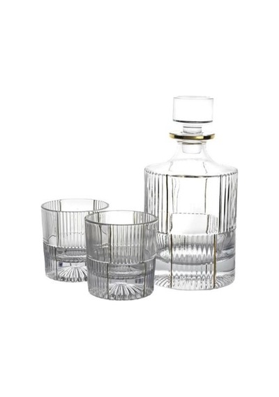 Mikasa Moor Gold Çizgili Cam Viski Seti 3 Parça 950ml-280ml P361.101586 Diğer