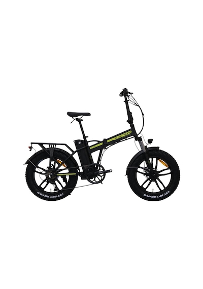 Kron Elektron Zuma 20 Jant Katlanabilir 36 Volt 350 Watt Elektrikli Bisiklet Neon Sarı