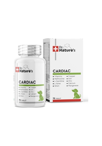 Dr. Nature's Cardiac Kalp Yetmezliği Köpekler için Besin Takviyesi 75 Tablet