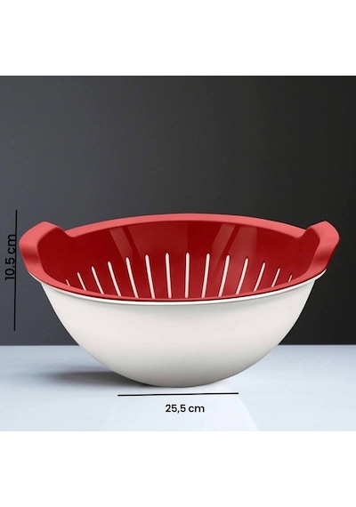Handy Süzgeçli Kase - 3 Lt - Asorti Çok Renkli