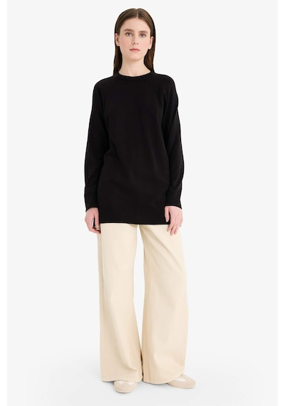 Defacto Regular Fit Bisiklet Yaka Tunik C4474ax25wnbk27 Siyah