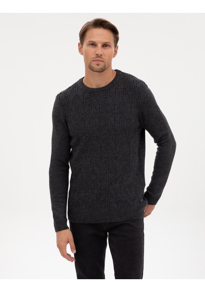 Pierre Cardin Erkek Antrasit Melanj Kazak /triko 50315721-vr081 Antrasit Melanj