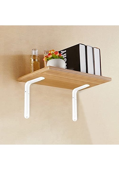 Feyzayapı Raf Altı Ayak Raf Tutucu L Demir 19 X 26 Cm Beyaz Montaj Aparatı 2 Adet Çok Renkli