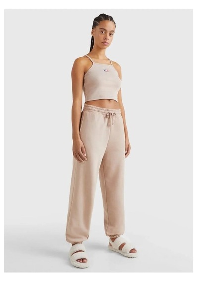 Tommy Hilfiger Jogger Pamuklu Rahat Kesim Eşofman Altı Dw0dw14995-trh Pudra