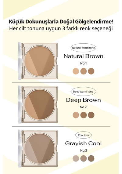 Doğal Görünüm Sunan 3 Lü Kontür Kiti Perıpera V Shading 003 Grayish Cool Diğer