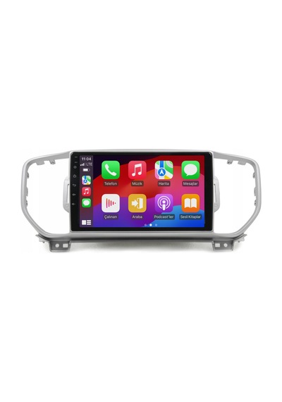 Kia Sportage Araç Multimedya Android Ekran Carplay Navigasyon Double Teyp 2+32 9" 16-18 Silver Blueway