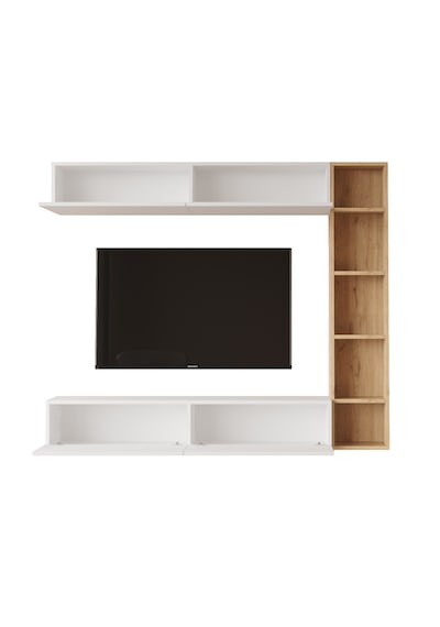 Robin Home Tara Tv Ünitesi Kitaplık Duvara Monte Sepet-beyaz