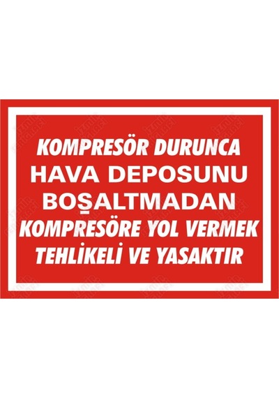 Hava Deposunu Boşaltmadan Kompresöre Yol Vermekme