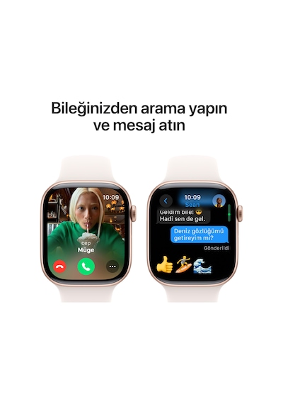 Apple Watch Series 10 GPS 46 MM Alüminyum Kasa Spor Kordon M/L Akıllı Saat (Apple Türkiye Garantili)