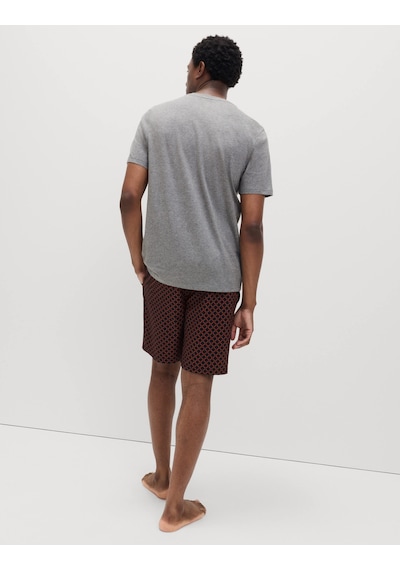Marks & Spencer Geometrik Desenli Pijama Takımı T07000078 Gri
