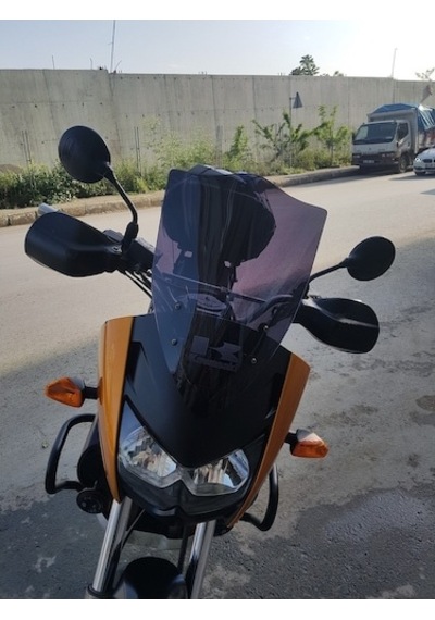 Zeus Motor 2005-2008 Kawasaki Kle 500 Uyumlu Uzun Ön Cam Füme Renk